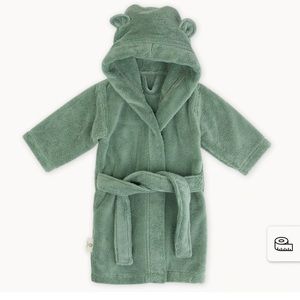 3T Natemia Organic Cotton Hooded Cover-Up for Kids Sage